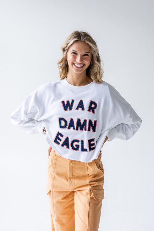 Auburn Perkins Chenille Cropped Longsleeve
